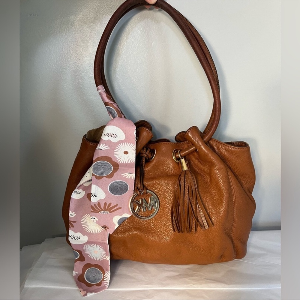 Michael Kors Tan Leather Shoulder Bag